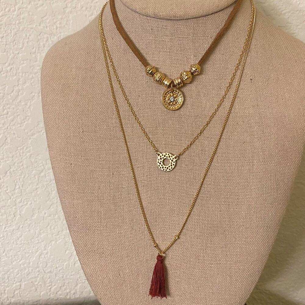 Icing Three Piece Necklace Set